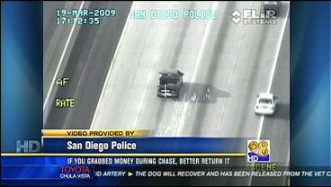 police helicopter chase cash shows freeways tossed during diego san being kfmb