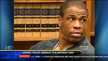 Former running back Phillips sentenced for assault in SD courtroom.