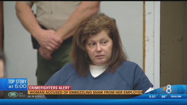 Woman Accused Of Embezzling 500k From Her Employer In Escondido Cbs News 8 San Diego Ca 6104