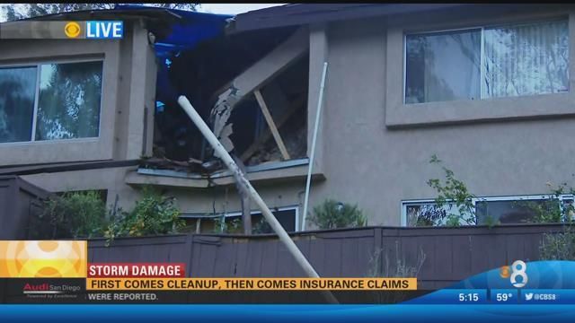 First comes cleanup, then comes insurance claims - CBS 8 San Diego