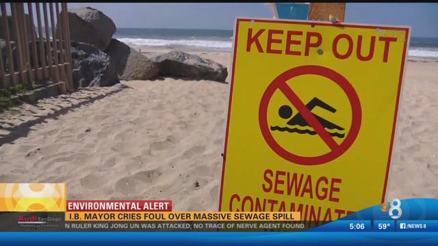 Large Sewage Spill In Tijuana Mexico Flows North Of Border Cbs News 8 San Diego Ca News 