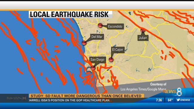 Study: San Diego fault more dangerous than once believed - CBS News 8