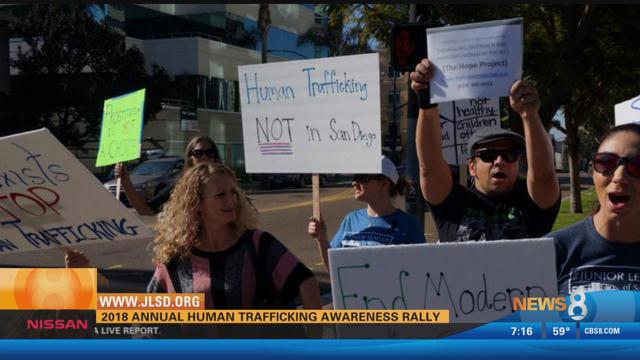 2018 Annual Human Trafficking Awareness Rally Cbs News 8 San Diego Ca News Station Kfmb 