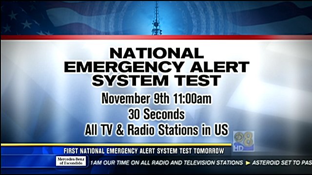 First national Emergency Alert System test Wedensday - CBS News 8 - San
