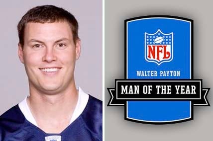 philip rivers walter payton cbs congratulates named nfl diego san kfmb