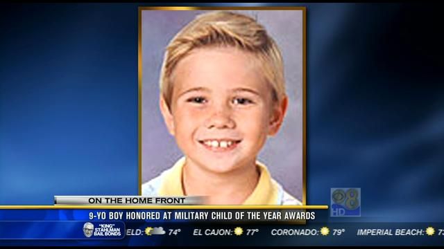 9-year-old boy honored at Military Child of the Year Awards - CBS News