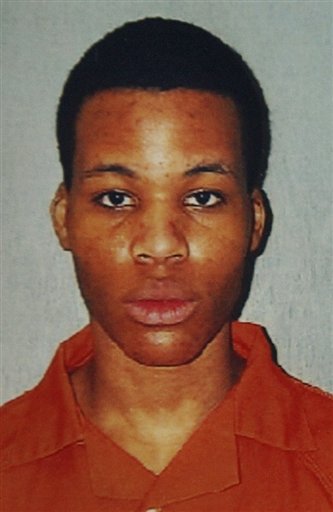 Sniper suspect Lee Boyd Malvo appears in a Sunday, Nov. 9, 2003 booking - 19913131_BG1