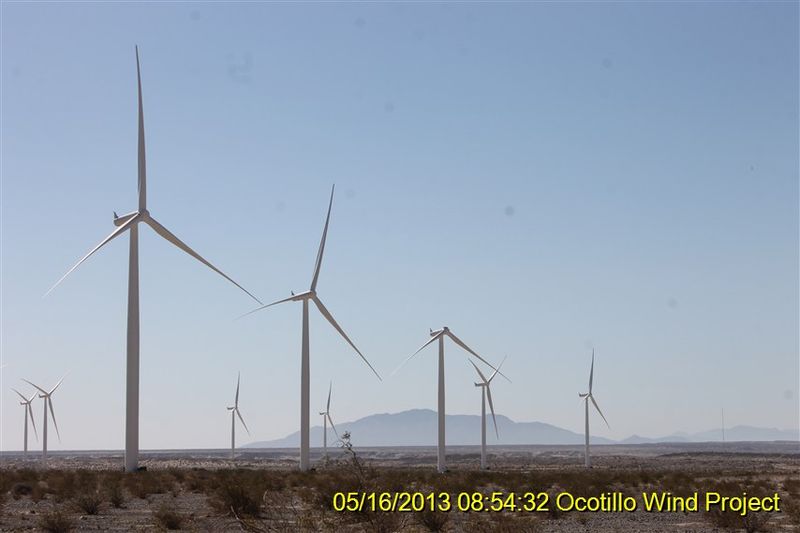 Blade breaks off wind turbine at Ocotillo Wind project CBS News 8