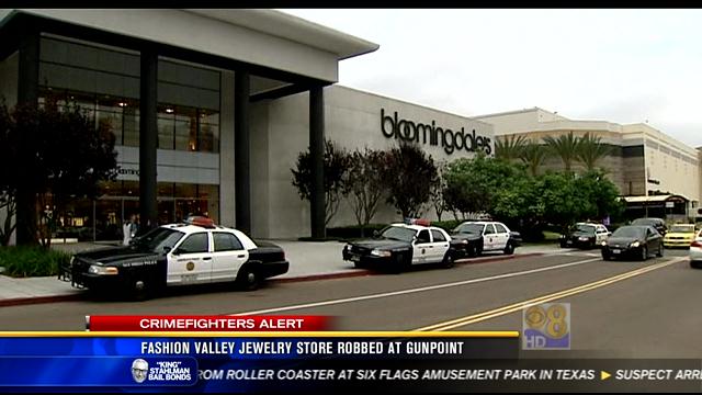 Fashion Valley jewelry store robbed at gunpoint - CBS News 8 - San Diego, CA News Station - KFMB ...