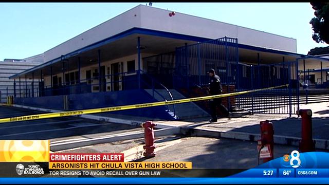 Chula Vista High School Fire Under Investigation - Cbs News 8 - San 