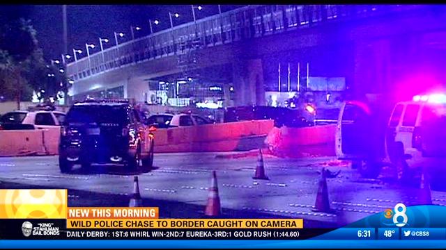 Border Re Opened After Police Chase Shots Fired Cbs News 8 San