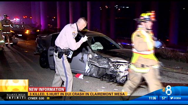 3 Killed, 5 Hurt In DUI Crash In Clairemont Mesa - CBS News 8 - San ...