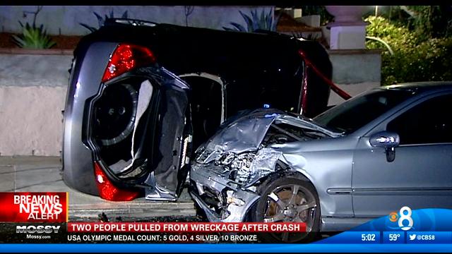 Two Men Pulled From Wreckage After Crash Cbs News 8 San Diego Ca