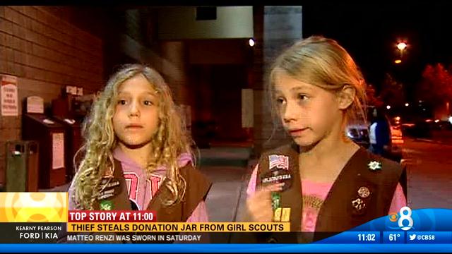 Search For Thief Who Stole From Girl Scouts Cbs News 8 San Diego 