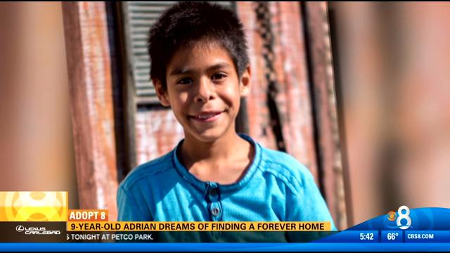 9 Year Old Adrian Dreams Of Finding A Forever Home Cbs News 8 San