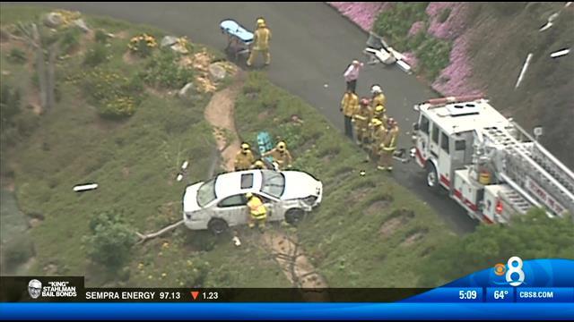 Driver Rescued From Car After Crash In Escondido Cbs News 8 San Diego Ca News Station 6829