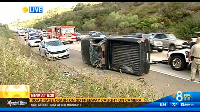 Road Rage Crash On Sd Freeway Caught On Camera Cbs News 8 San Diego Ca News Station Kfmb 4373