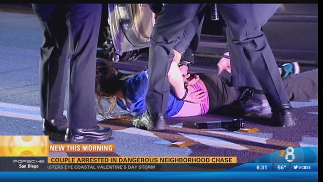 Couple Arrested After Chase Through Logan Heights Neighborhood Cbs