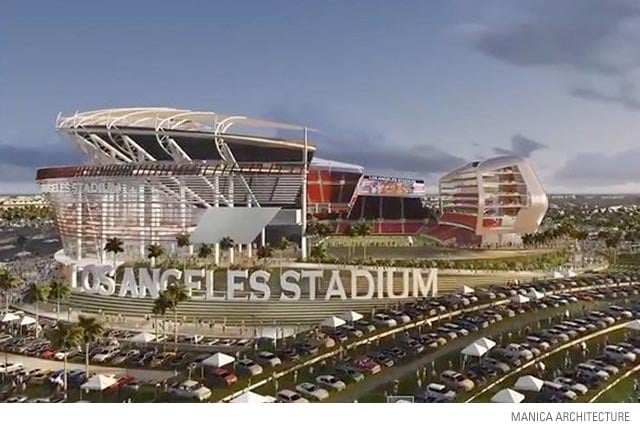 Renderings For Raiders-Chargers Stadium Show State-Of-The-Art  Interchangable Design