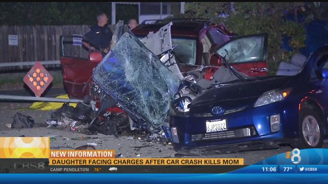 Daughter Facing Charges After Car Crash Kills Mom Cbs News 8 San Diego Ca News Station