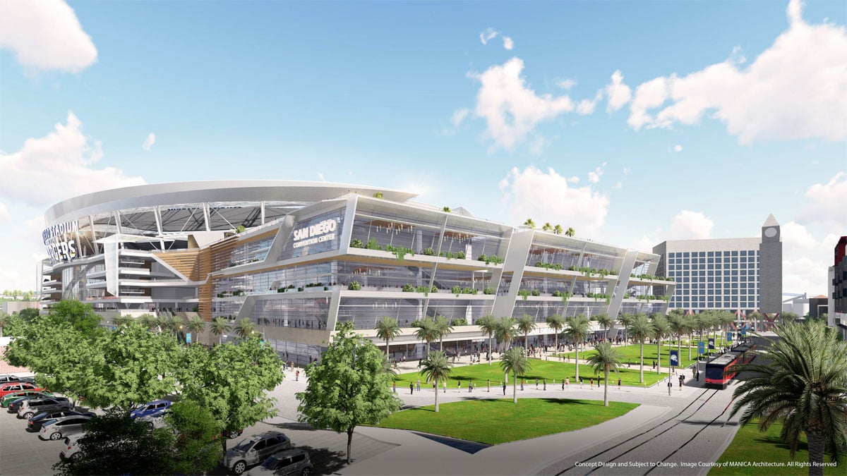 Chargers release new renderings of proposed downtown stadium pro - CBS ...