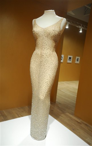 Marilyn Monroe dress for Kennedy birthday song sold for $4.8 mil - CBS ...