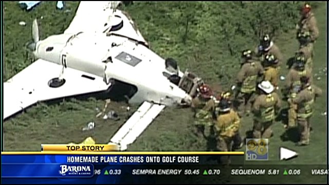 One killed, four injured when plane crashes on SD golf course - CBS ...