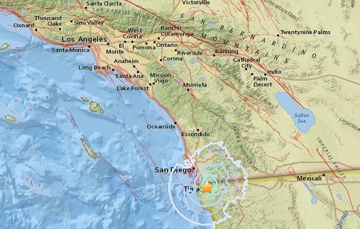 3.5 magnitude earthquake jolts U.S. Mexico border - CBS News 8 - San ...