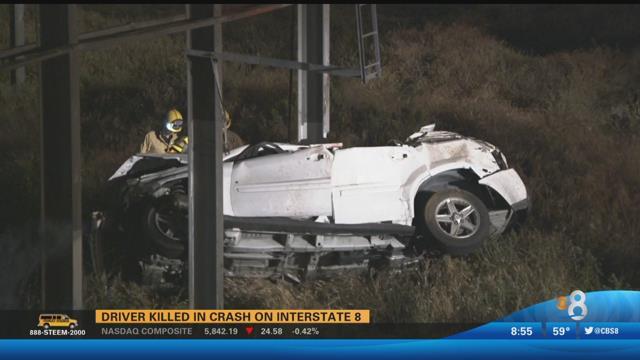 Driver killed in crash on Interstate 8 - CBS News 8 - San Diego, CA ...