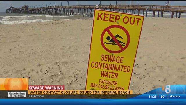 Sewage Warning: Water contact closure issued for Imperial Beach - CBS ...