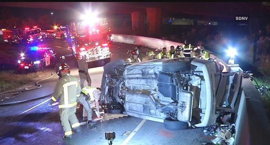 Woman killed in rollover crash in La Mesa - CBS News 8 - San Diego, CA ...