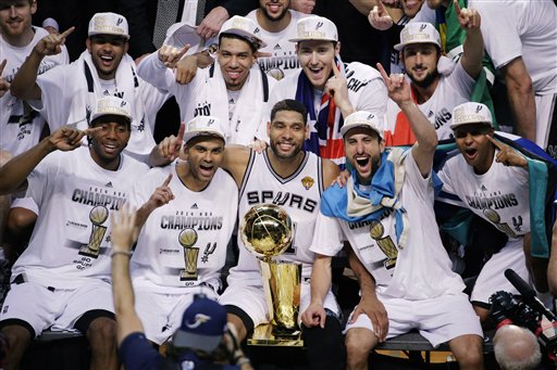 Spurs beat Heat to win NBA title; SDSU's Kawhi Leonard named Fin - CBS ...