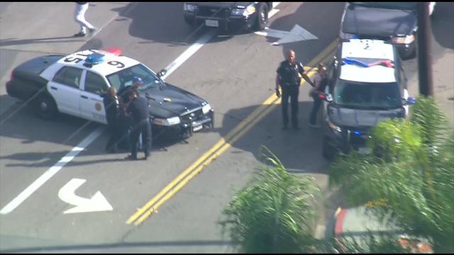 High-speed chase ends at 40th and National Ave. - CBS News 8 - San ...