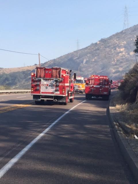 Cal Fire contains brush fire in Lakeside - CBS News 8 - San Diego, CA ...