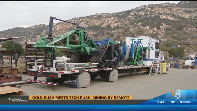 Gold rush meets tech rush: Mining by remote - CBS News 8 - San Diego ...