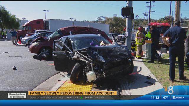 Family slowly recovering from El Cajon crash - CBS News 8 - San Diego ...